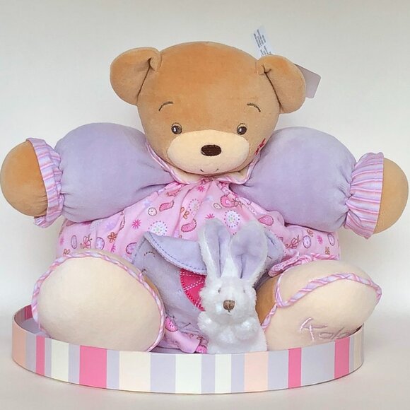 Kaloo Brand New  Large Chubby Bear w/ Detachable Bunny Lilirose– Gift Boxed 0+🧸 - Picture 1 of 12